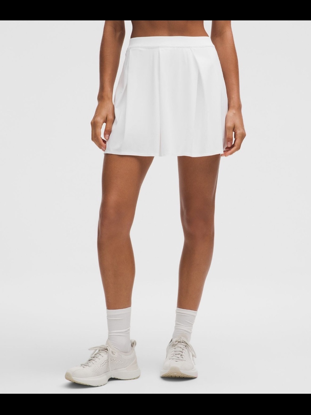 NWT Lululemon Angled Pleat High-Rise Tennis Skirt White Size S